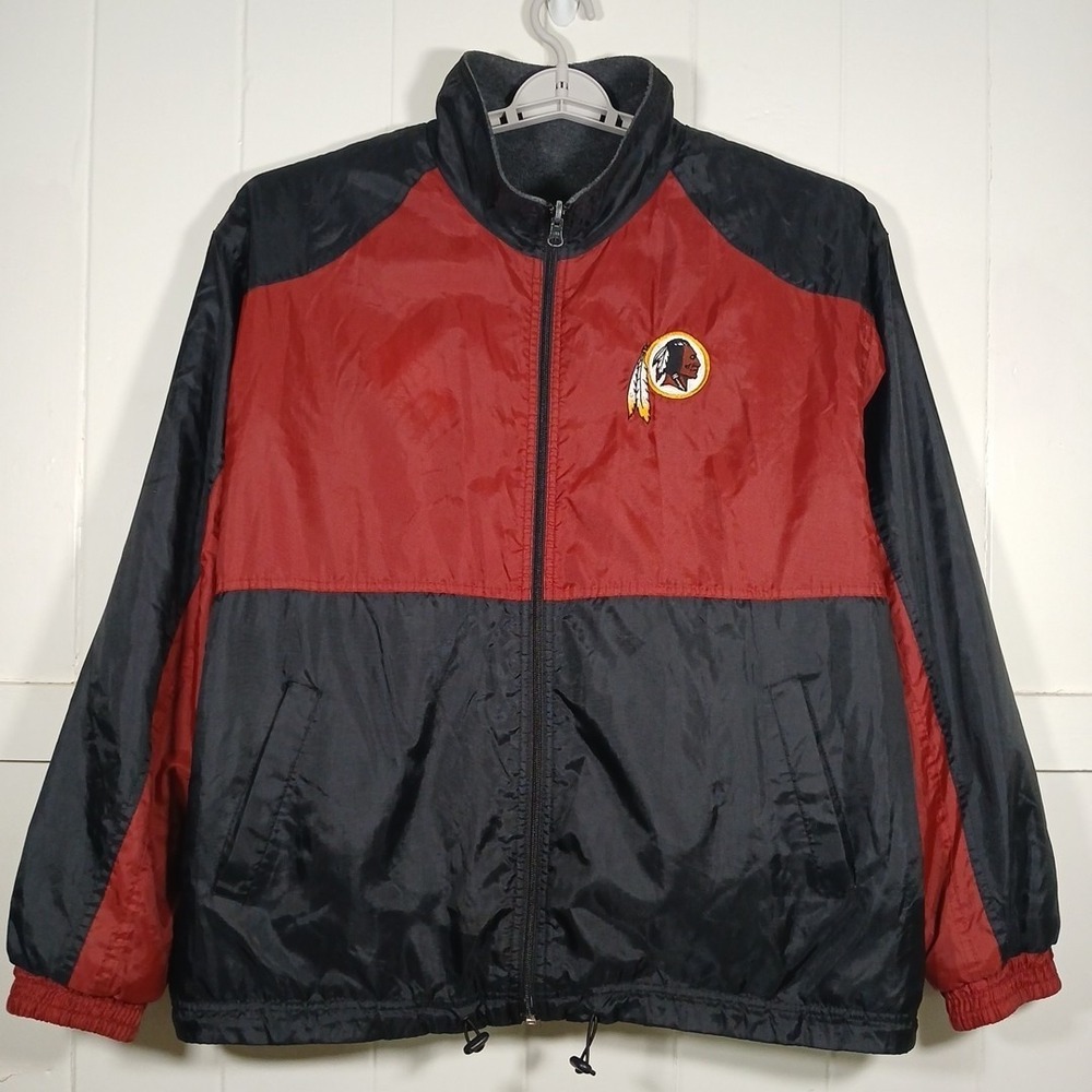 VTG 90s Washington Redskins REVERSIBLE NFL Jacket G-III Carl Banks Men's Large - Picture 2 of 16